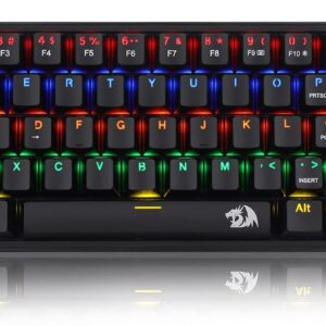 Teclado Mecanico Gamer Fizz Rainbow Preto Switch Marrom